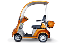 EW-54 Coupe Recreational 4-Wheel Mobility Scooter Orange Full Left View | Wheelchair Liberty