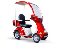 EW-54 Coupe Recreational 4-Wheel Mobility Scooter Red Front Right View | Wheelchair Liberty