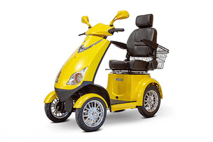EW-72 4-Wheel Electric Scooter by EWheels Medical - Yellow | Wheelchair Liberty 
