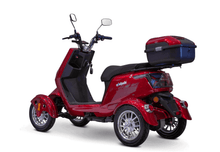 EW-75 Recreational 4-Wheel Mobility Scooter Red Rear Left View | Wheelchair Liberty