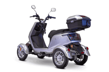 EW-75 Recreational 4-Wheel Mobility Scooter Silver Rear Left View | Wheelchair Liberty