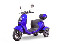 EW-Bugeye Recreational 3-Wheel Scooters Blue Front Left View | Wheelchair Liberty