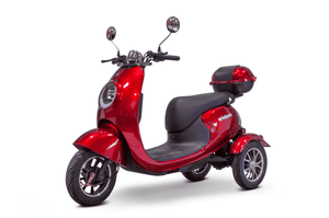 EW-Bugeye Recreational 3-Wheel Scooters Red Front Left View | Wheelchair Liberty