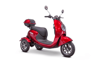 EW-Bugeye Recreational 3-Wheel Scooters Red Front Right View | Wheelchair Liberty