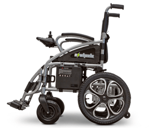 EW-M30 Electric Wheelchair by EWheels Medical - Left Side View Silver | Wheelchair Liberty 