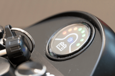 EW-M34 Travel Electric Scooter - Battery Level Indicator - by EWheels Medical | Wheelchair Liberty