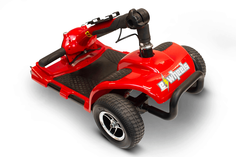 EW-M34 Travel Electric Scooter - Folded With Rear Detached - by EWheels Medical | Wheelchair Liberty