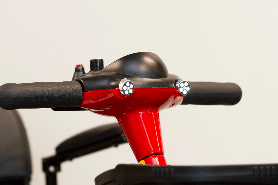 EW-M34 Travel Electric Scooter - Headlights - by EWheels Medical | Wheelchair Liberty