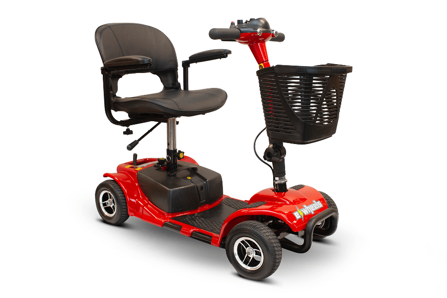 EW-M34 Travel Electric Scooter - Quarter Right Side View - by EWheels Medical | Wheelchair Liberty