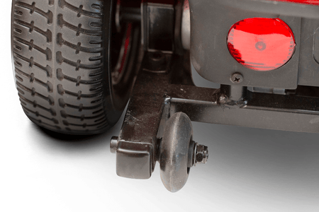 EW-M34 Travel Electric Scooter - Rear Wheels and Reflector - by EWheels Medical | Wheelchair Liberty