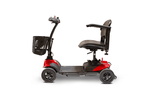 EW-M35 Lightweight Portable Scooter - Left Side - Red -  by EWheels Medical | Wheelchair Liberty