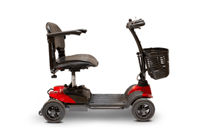 EW-M35 Lightweight Portable Scooter - Left Side View - Red -  by EWheels Medical | Wheelchair Liberty