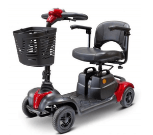 Red Left Side - EW-M39 Portable Scooter by EWheels Medical | Wheelchair Liberty