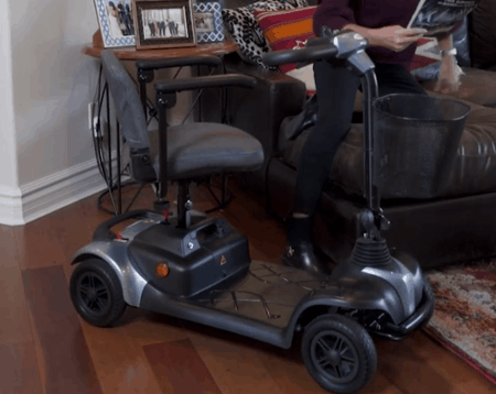 Seat Swivel - EW-M39 Portable Scooter by EWheels Medical | Wheelchair Liberty