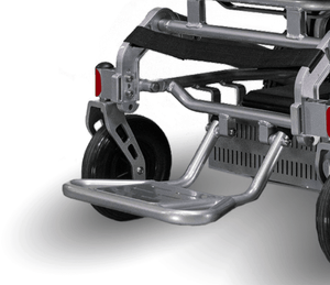 Folded Footrest - EW-M45 Power Wheelchair by EWheels Medical | Wheelchair Liberty