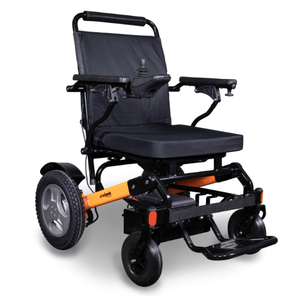 Right Side Orange-Black - EW-M45 Power Wheelchair by EWheels Medical | Wheelchair Liberty
