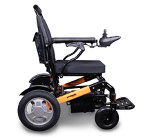 Side Orange-Black - EW-M45 Power Wheelchair by EWheels Medical | Wheelchair Liberty