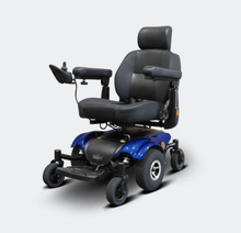 Blue Left Side - EW M48 Power Wheelchair by EWheels Medical | Wheelchair Liberty
