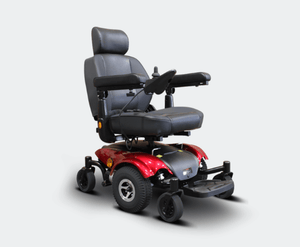 Red Right Side - EW M48 Power Wheelchair by EWheels Medical | Wheelchair Liberty