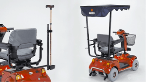 EZ-GO Lightweight Portable Power Wheelchair P321 - Accessories - by Merits | Wheelchair Liberty