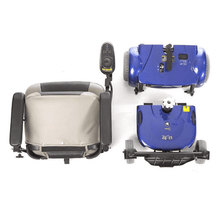 EZ-GO Lightweight Portable Power Wheelchair P321 - Blue - by Merits | Wheelchair Liberty