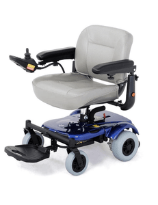 EZ-GO Lightweight Portable Power Wheelchair P321 - Leftside - by Merits | Wheelchair Liberty