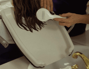 EZ_SHAMPOO Hair Washing Tray Close-Up View | Wheelchair Liberty