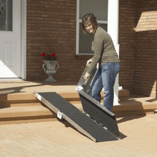 Easy Assembly - Multifold Portable Wheelchair and Scooter Ramp by PVI | Wheelchair Liberty