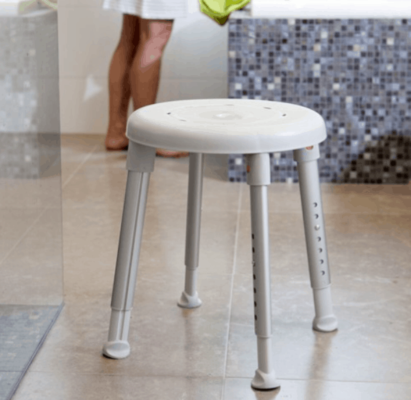 Easy Round Shower Stool Full Image In Bathroom