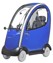 Blue - Flagship Enclosed 4-Wheel Electric Scooter by Shoprider | Wheelchair Liberty
