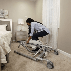 Folding Design For Storage - Carina350 Mobile Patient Lifts By Handicare | Wheelchair Liberty