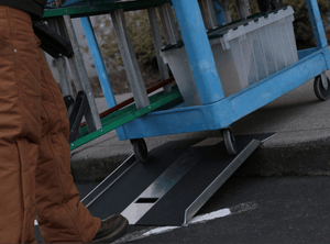 For Shelf Cart Use - TRAVERSE™ Curb Plate Portable Ramp by EZ-Access | Wheelchair Liberty