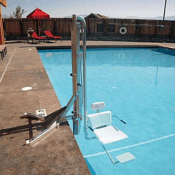 Gallatin Water-Powered Pool Lift by Spectrum Aquatics | Wheelchair Liberty