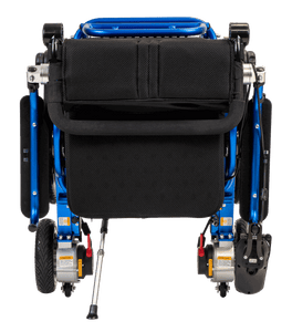 Geo-Cruiser DX Blue Folded (Back)  - Pathway Mobility Geo Cruiser™ By Explorer Mobility | Wheelchair Liberty 