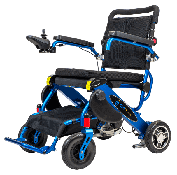 Geo-Cruiser DX Blue (Angled) - Pathway Mobility Geo Cruiser™ By Explorer Mobility | Wheelchair Liberty 