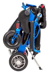 Geo-Cruiser DX Blue (Folded) - Pathway Mobility Geo Cruiser™ By Explorer Mobility | Wheelchair Liberty 