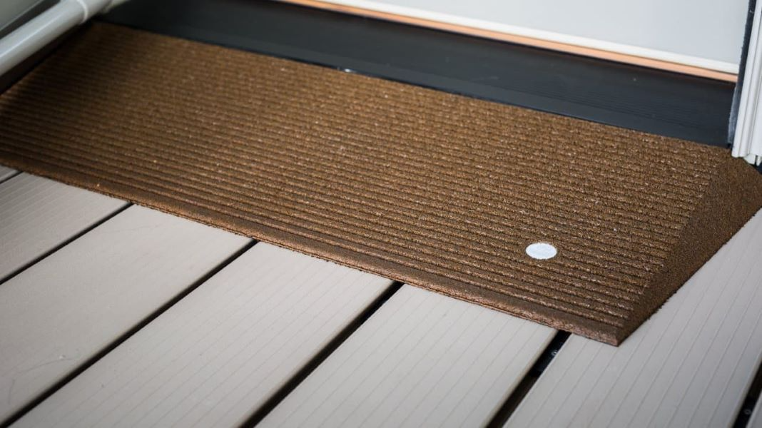 Hazelnut Brown - TRANSITIONS® Angled Entry Mats by EZ-ACCESS® | Wheelchair Liberty