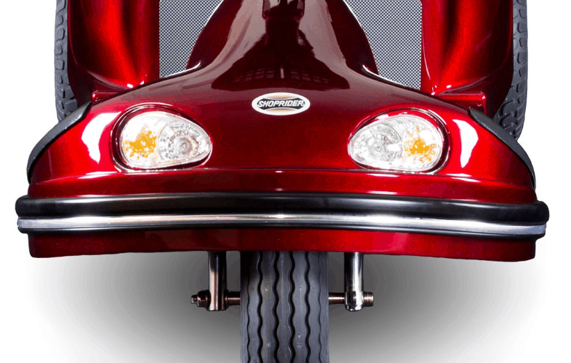Headlights And Front Bumper - Enduro XL3 3-Wheel Electric Scooter by Shoprider | Wheelchair Liberty
