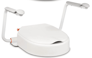 Hi-Loo Fixed Toilet Seat Raiser 10cm With Arms