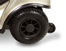 Hind Tires And Anti-Tipping Wheels - Dasher 4 4-Wheel Electric Scooter by Shoprider | Wheelchair Liberty