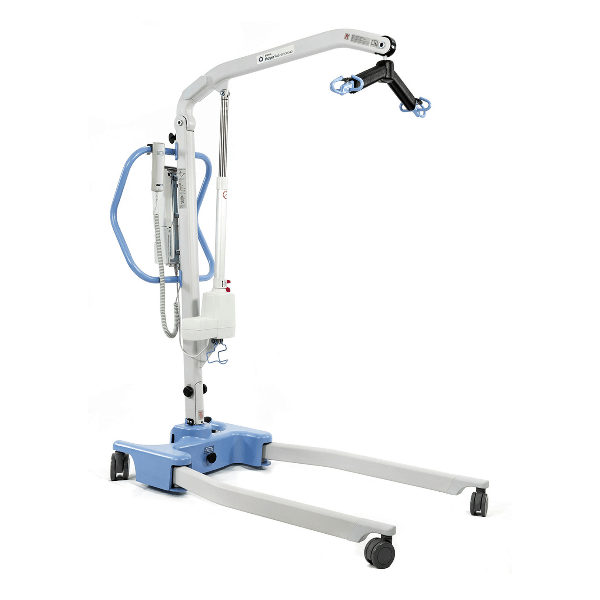 Hoyer Advance-E portable electric patient lift with wheeled base and lifting arm