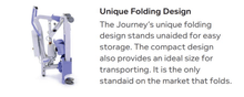 Feature 4 - Unique Folding Design - Hoyer Journey Portable Electric Sit to Stand Patient Lift by Joerns | Wheelchair Liberty