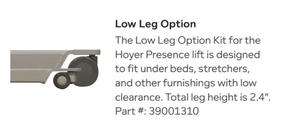 Low Leg option - Hoyer Presence Pro Bariatric Electric Patient Lift by Joerns | Wheelchair Liberty