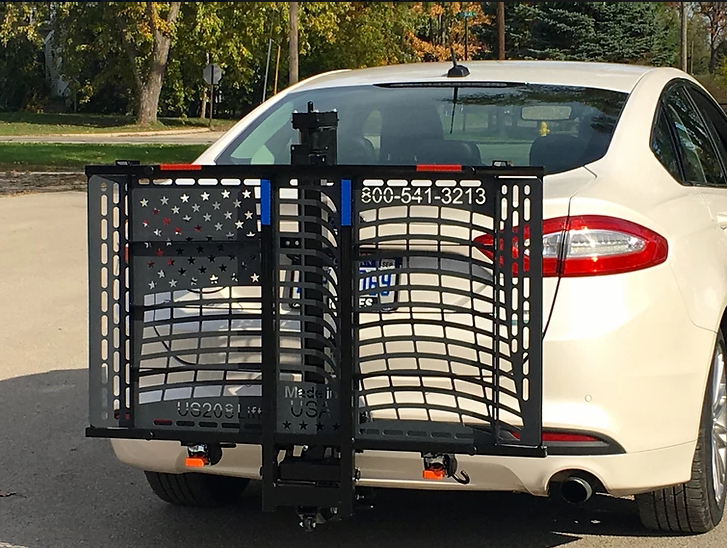 Patriotic Electric Lift Carriers For Scooters And Power Chairs By Wheelchair Carrier