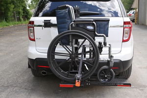 Electric Tilt n' Tote Carrier for Folding Wheelchairs by Wheelchair Carrier
