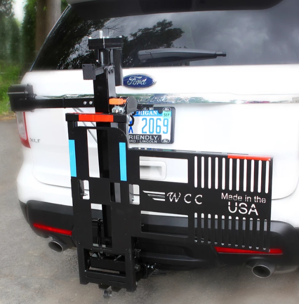Electric Tilt n' Tote Carrier for Folding Wheelchairs by Wheelchair Carrier | Wheelchair Liberty