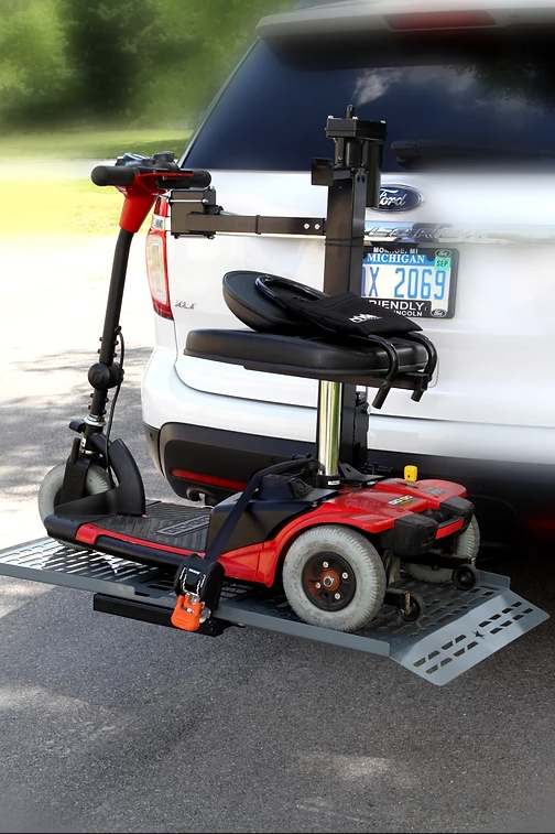 Mini Electric Lift for Scooters and Power Chairs by Wheelchair Carrier | Wheelchair Liberty