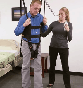 In Use - Rehab Total Support System Walking Sling By Handicare | Wheelchair Liberty