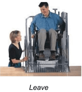 Leave Off Load- The Mobilift CX Portable Powered Electric Platform Wheelchair Lift by Adaptive Engineering | Wheelchair Liberty