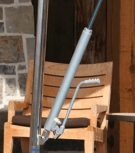 Lifting Ram Close-Up - Elkhorn Manual Pool Lift by Spectrum Aquatics - Wheelchair Liberty